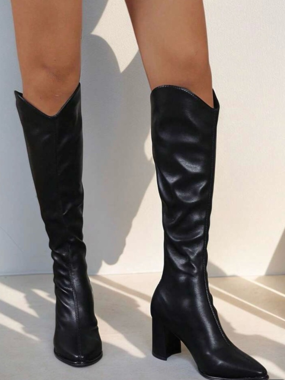 SHEIN Black Over-the-Knee Block Heel Boots
Brand New In Box